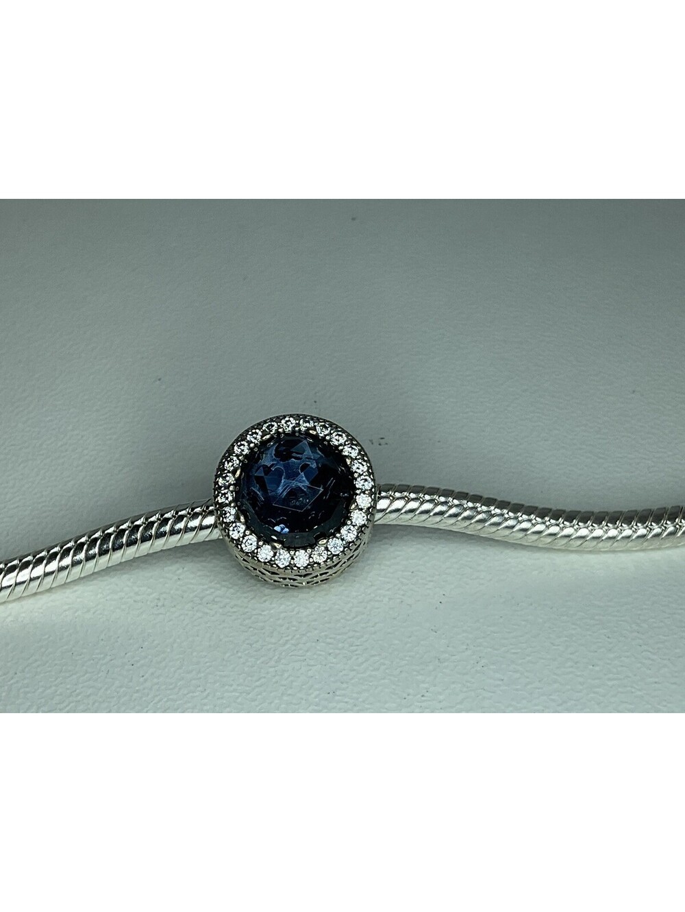 Pandora Radiant Hearts Moonlight Blue Charm Retired